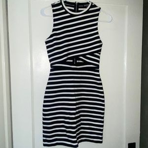 Express size 0 striped dress